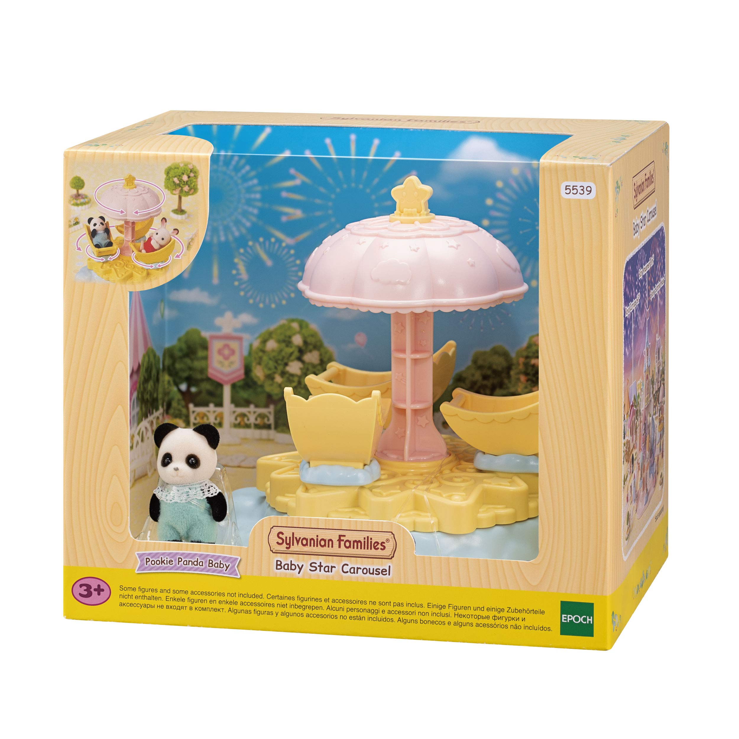 Sylvanian Families Baby Star Carousel - plasyet 5539 Age 3+, Yellow