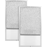 Range hood Filter with Light Lens Fit for Broan R610027 SR610027 1568322 PM25WW AL9245 Range Hood, Aluminum Mesh Grease Filter