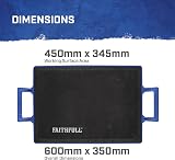 Faithfull Kneeler Board Foam Pad Waterproof Base Garden Garage Worksite view 2