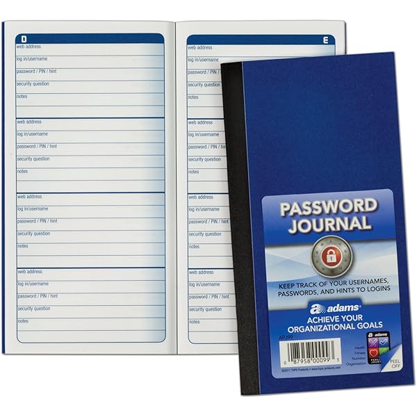 Password Book With Alphabetical Tabs: Large Print , Internet Password Book , Alphabetical - View #13