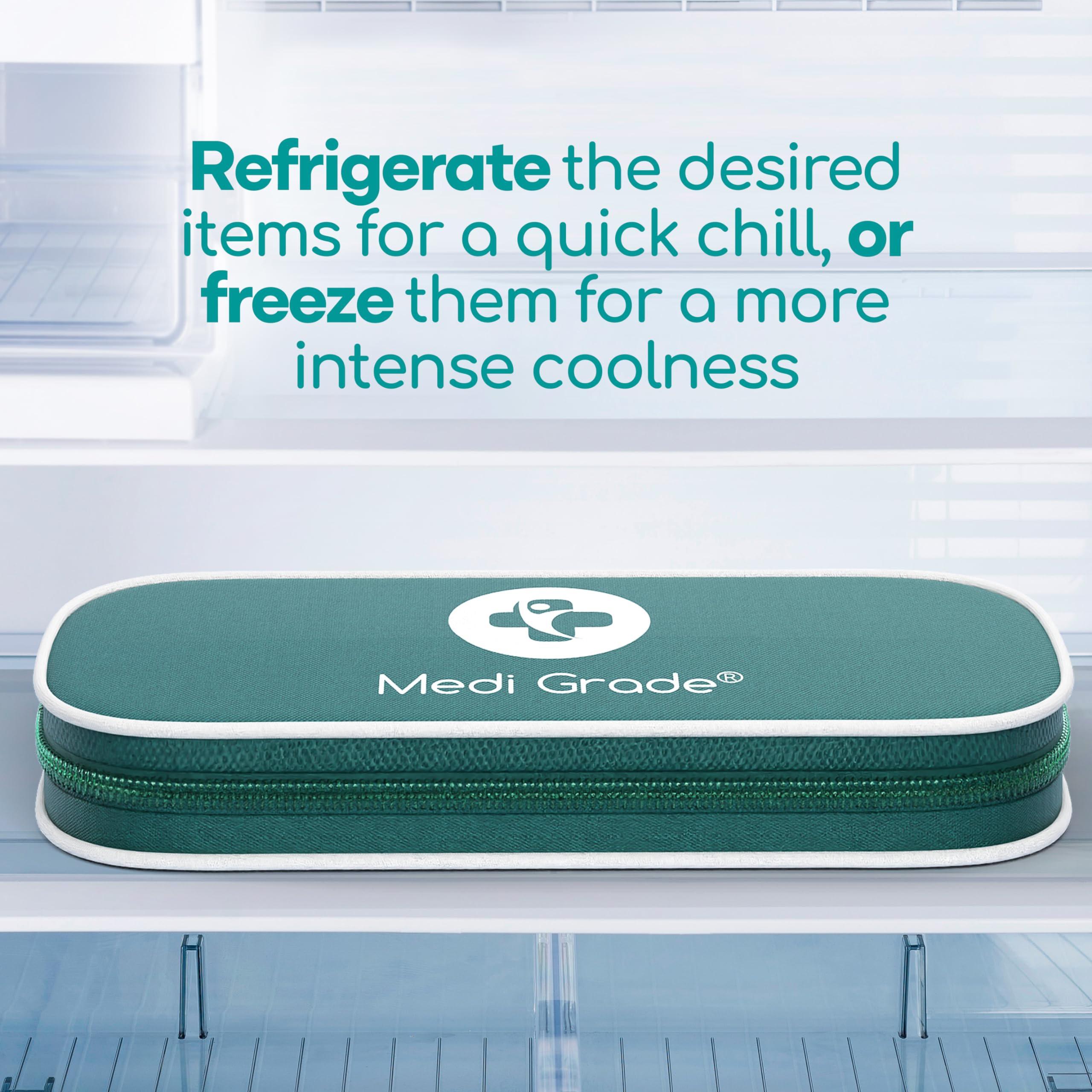 Medi Grade Cooling Eye Mask for Puffy Eyes, Allergies, Sinuses - Reusable Gel Eye Mask and Cooling Pads with Thermo-Bag for Dark Circles, Hangovers and Migraine Relief - Cold Eyemask