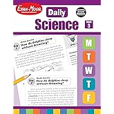 Evan-Moor Daily Science, Grade 3 Homeschooling and Classroom Resource Workbook, Printable Worksheets, Teaching Edition, Earth, Life, and Physical Science, Vocabulary, Test Prep, Hands-On Projects