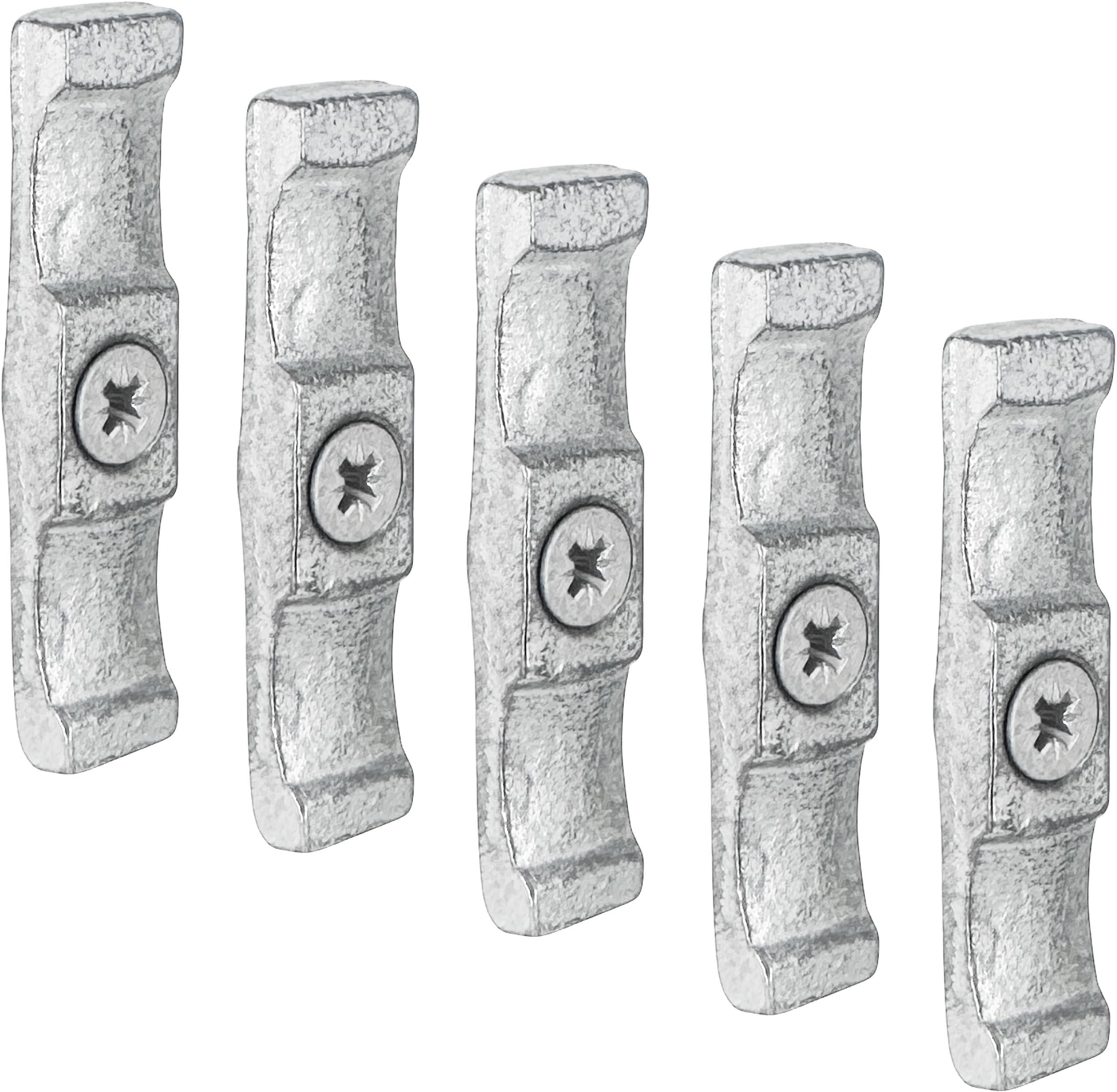 IRONTITE® 5pc Galvanised Turn Button Latch 63mm (2.5") Turn Buttons, Cupboard Latch, Turn Button Fastener Cabinet Latch, Screws Included, Internal Or External Use Turn Latch.