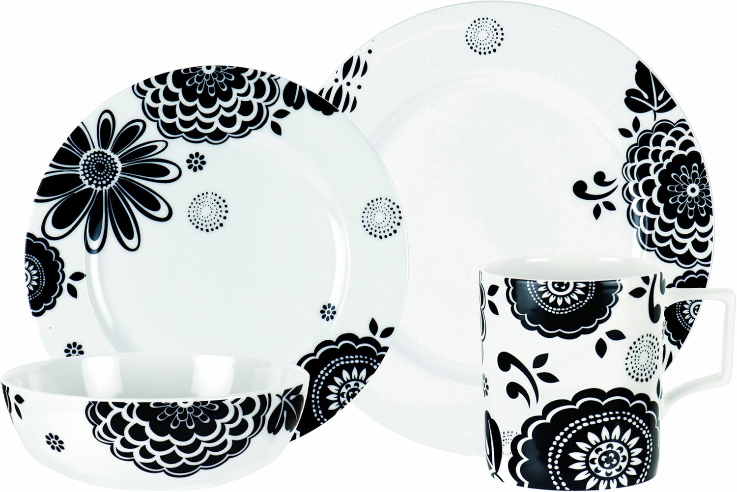 Spode Bone China Christina Place Setting, 4-Piece