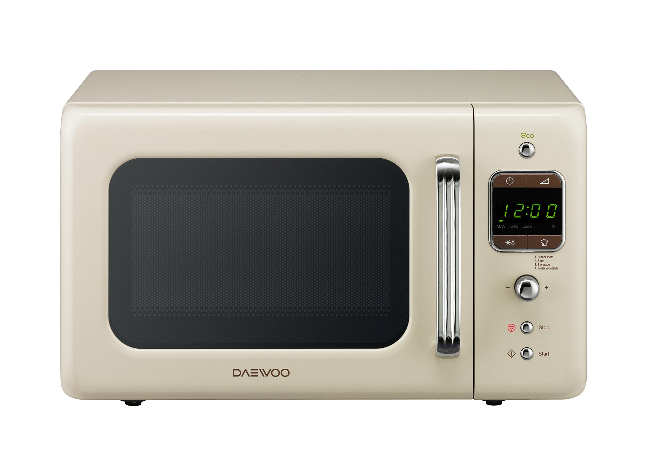 Daewoo KOR7LBKC Retro Style Microwave Oven 20 L 800 W Cream NEW eBay