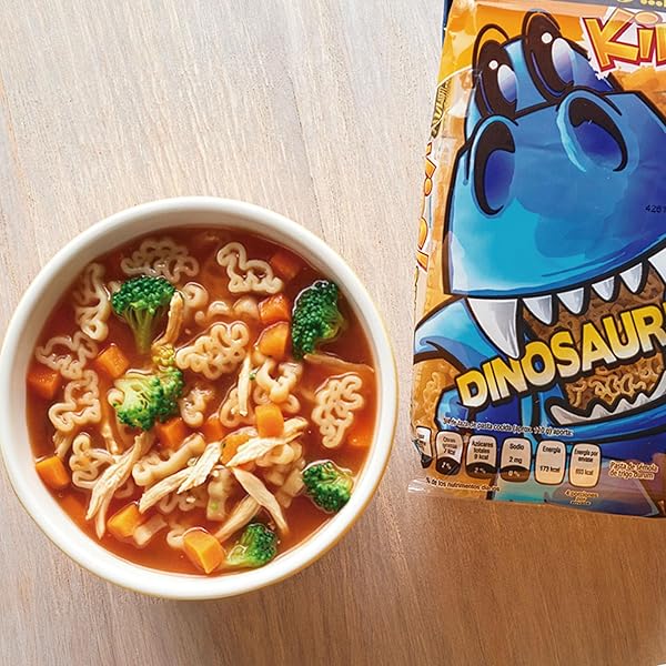 LA MODERNA, KIDS DINOSAUR PASTA, 7.05 OZ (PACK OF 1) – MADE WITH DURUM WHEAT SEMOLINA | FUN SHAPES FOR KIDS | ENRICHED WITH IRON & B VITAMINS | NON-GMO | KOSHER | QUICK FAMILY MEAL