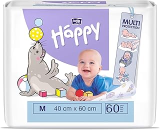 bella baby Happy Wickelunterlagen 40x60 cm ideal für unterwegs (2x30 Stück)