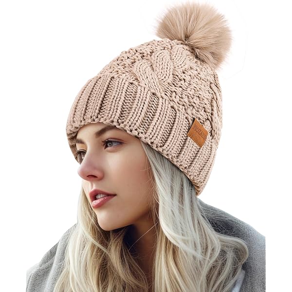 Unisex Winter Chunky Soft Stretch Cable Knit Slouch Beanie Skully
