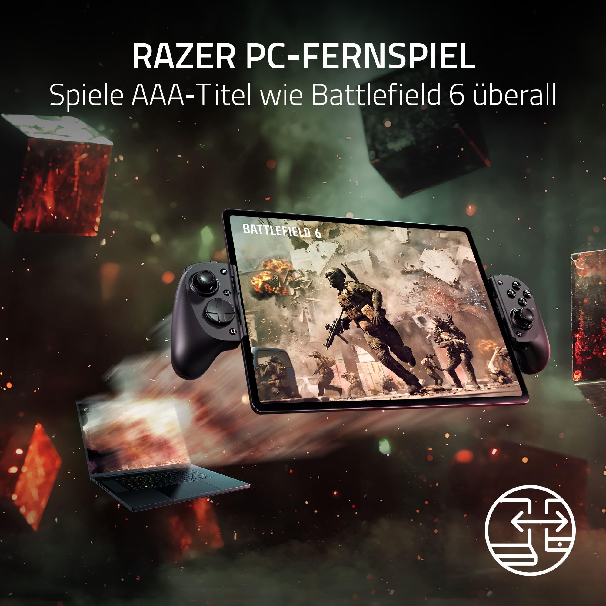 Razer Kishi V3 Pro XL - USB-C Gaming-Controller für Fullsize-Tablets - iPads & Android-Tablets bis zu 13" - Plug-and-Play - Anti-Drift-Analogsticks - Sensa HD Haptik - Nexus App, Schwarz 7