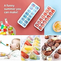 Ice Cube Trays 4 Pack, Airabc Silicone with