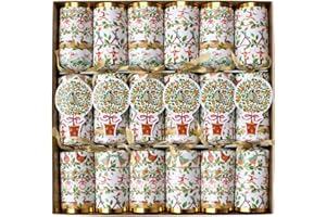 Caspari Celebration Crackers with Luxury Embellishments, 12-1/2-Inch, 12 Days