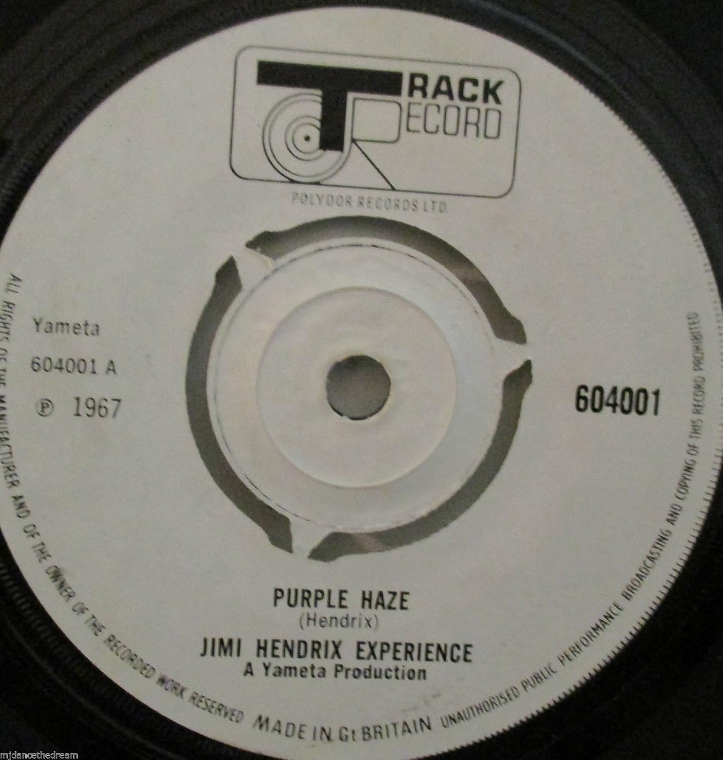 JIMI HENDRIX EXPERIENCE. PURPLE HAZE / 51st ANNIVERSARY. 1967 TRACK
