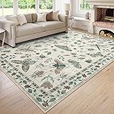 Lahome Insect Print Washable Area Rugs 5x7, Soft Rugs for Living Room Ultra-Thin Non-Shedding Modern Bedroom Rug, Stain Resis