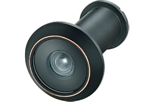 TOGU TG3016NG-CBC UL Listed Solid Brass HD Glass Lens 220-degree Door Viewer Peephole for 1-3/8" to 2-1/6" Doors, Classic Matte Black Finish