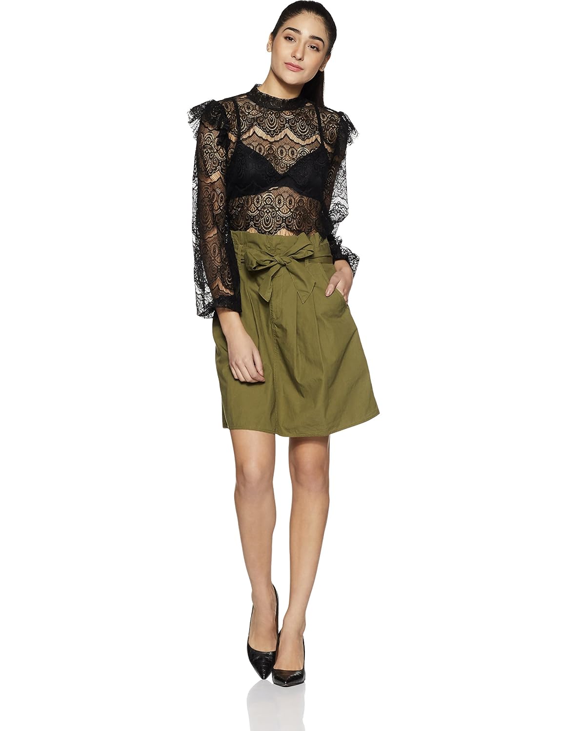 united colors of benetton women's a-line mini skirt