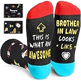 HAPPYPOP Funny Gifts for Men Him - Gifts for Nephew Uncle Dad Son in Law, Father Day Socks