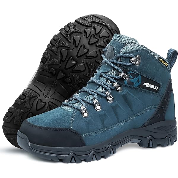 Lowa Lady Light GTX Women's Hiking Boots - Waterproof Gore-Tex Trekking Shoes For Women - Blue Nubuck Leather