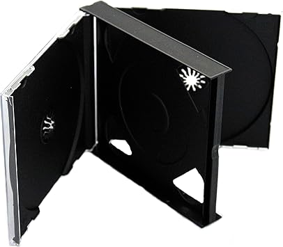 Vision Media - Caja para CD y Joyas (4 Compartimentos), Color Negro: Amazon.es: Electrónica