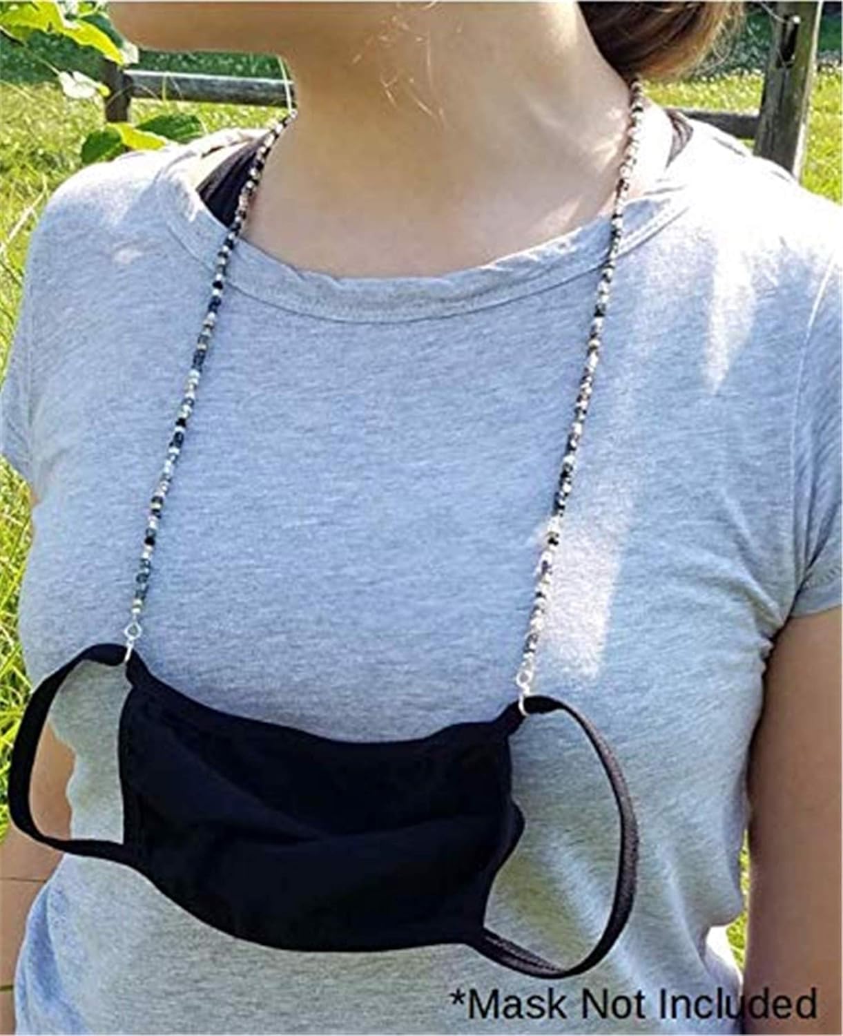 Women Beaded Mask Chain Necklace Eyeglass Chain For Women Eyeglass String Holders Mask Lanyard Around Neck Mask Holders Cyan 50cm Clothing Accessories Chefschoice Nz