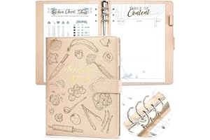 Recipe Binder: Recipe Book to Write in Your Own Recipes - Family Blank Recipe Binder with 9 Ring Full Page for Cooking 7" x 1