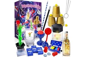 PATIFEED Kids Magic Kit, Magic Set with Instructions for Each Trick to Perform, Magic Toys for Kids Ages 6 7 8 9 10 11 12 Year Old