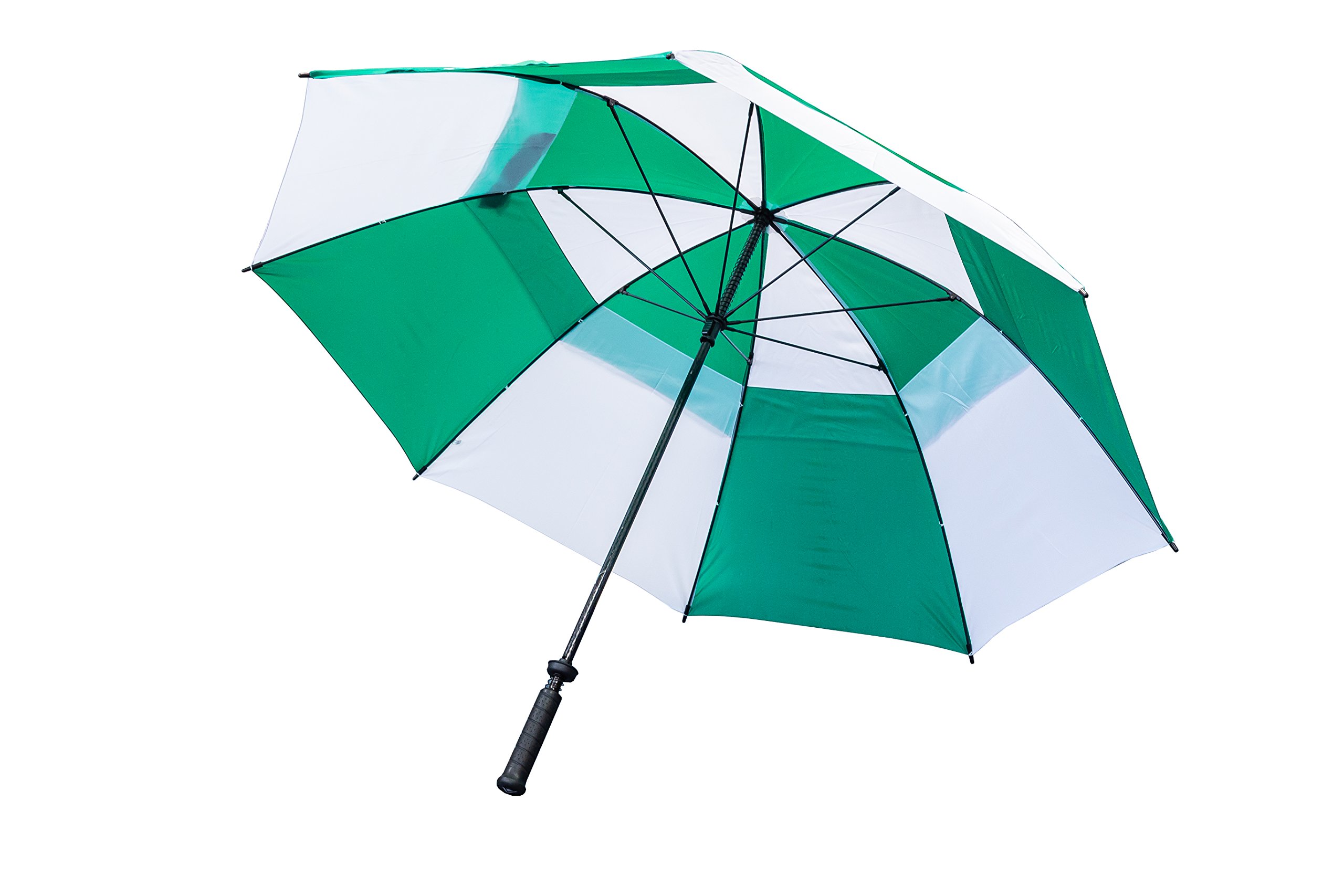Longridge - Deluxe Windproof - Green/White Golf Umbrella
