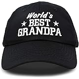 DALIX Worlds Best Grandpa Dad Hat Grandfather Gift Cotton Cap