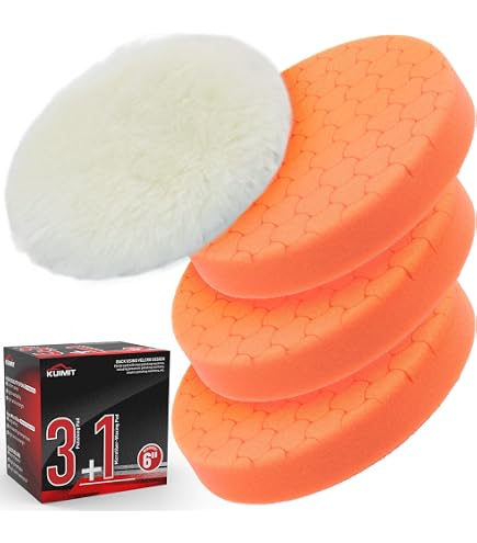 2 Tampons De Polissage éponge En Feutre De Laine – Auto-agrippant 1,2cm, Uxcell
