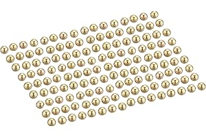 Beadalon Memory Wire End Caps, 5 mm / .197 in, Round, Gold Color, 144 pc