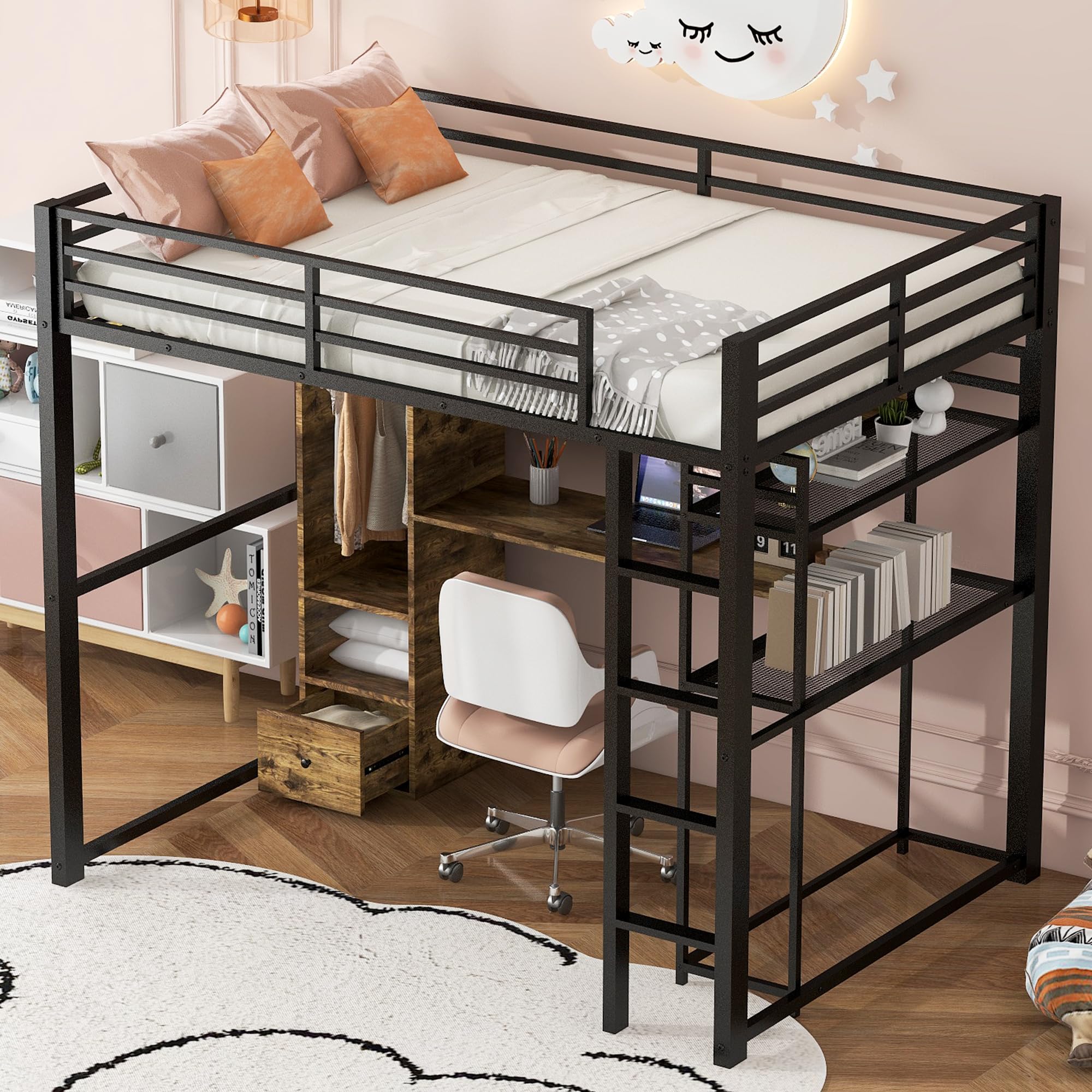 Photo 1 of  Loft bed with desk and shelves