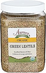 Aurora Products Organic Green Lentils, 56 OZ