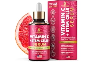 InstaSkincare Vitamin C Serum for Face and Eyes with Hyaluronic Acid and Vitamin E - Anti Aging, Even Skin Tone -Pure Vitamin C Serum 1 Oz