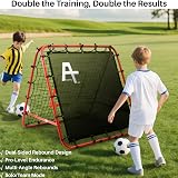 Amazing Tour Adjustable Football Rebounder Net - Double-Sided Portable Training view 2