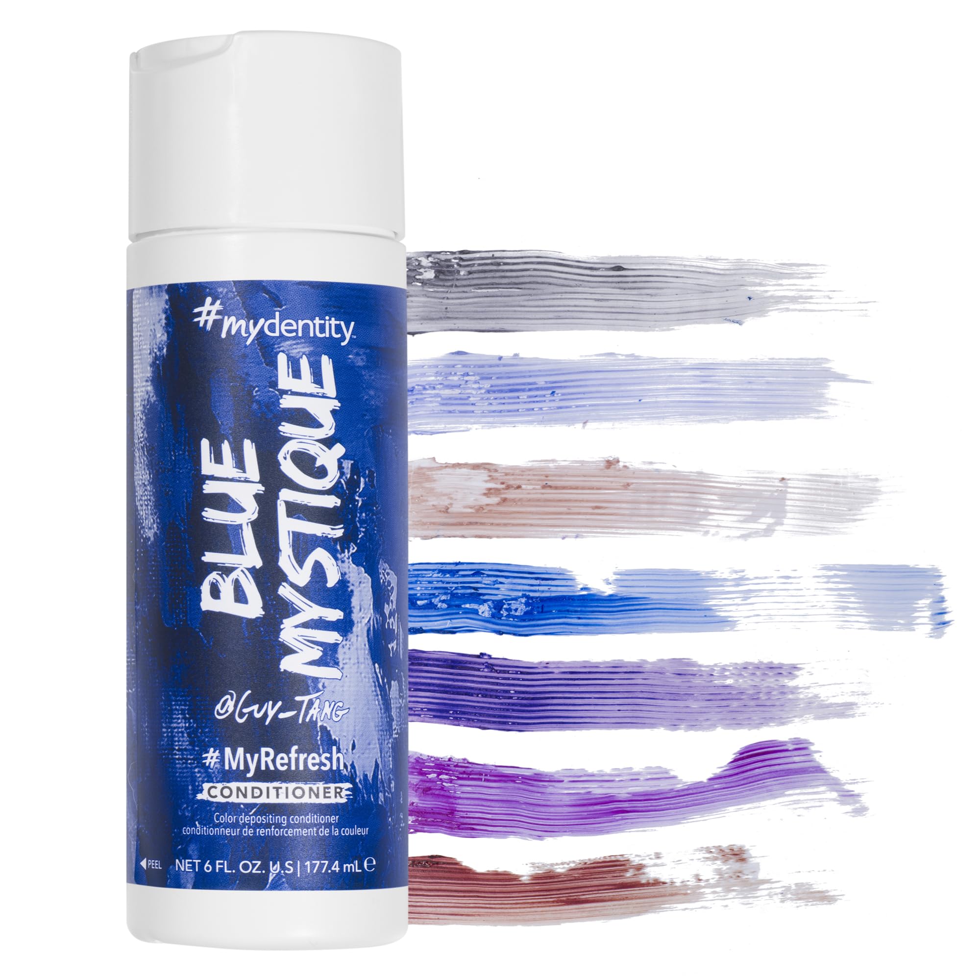 Photo 1 of #mydentity MyRefresh Color Depositing Conditioner, Blue Mystique, 6 oz | Temporary Hair Dye | Color Lasts up to 25 washes