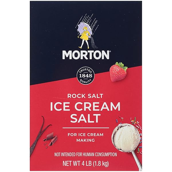 MORTON ICE CREAM SALT, ROCK SALT FOR ICE...