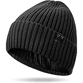 YANIKY Winter Beanie Hat for Men & Women, Fleece Lined Thermal Knit Hat Ski Beanie Skull Cap Cuffed Cap for Cold Weather