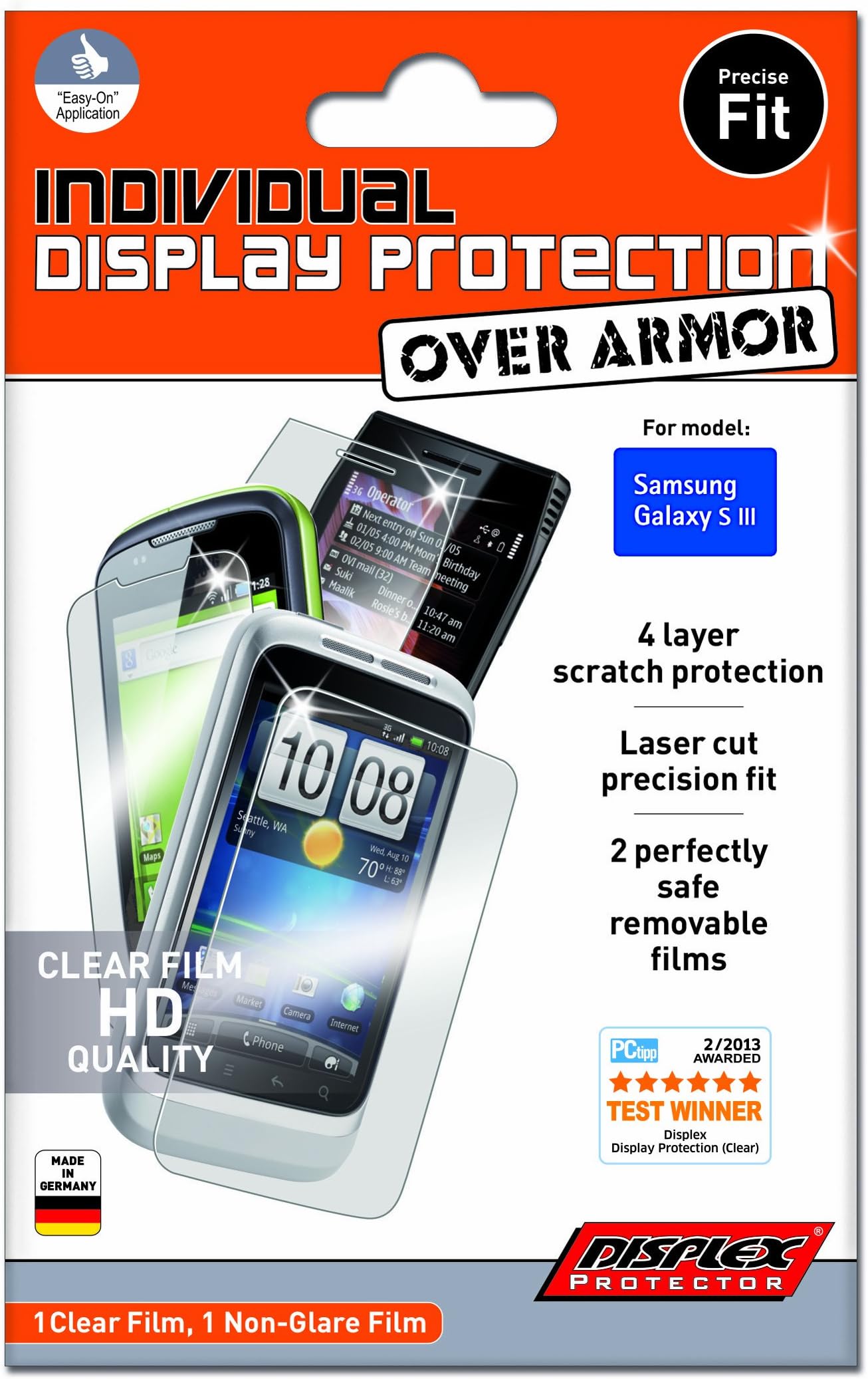 Displex OverArmor Four Layer Phone Protector for Samsung Galaxy