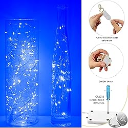 SunKite 16 Packs 20 LED Blue Fairy String Lights