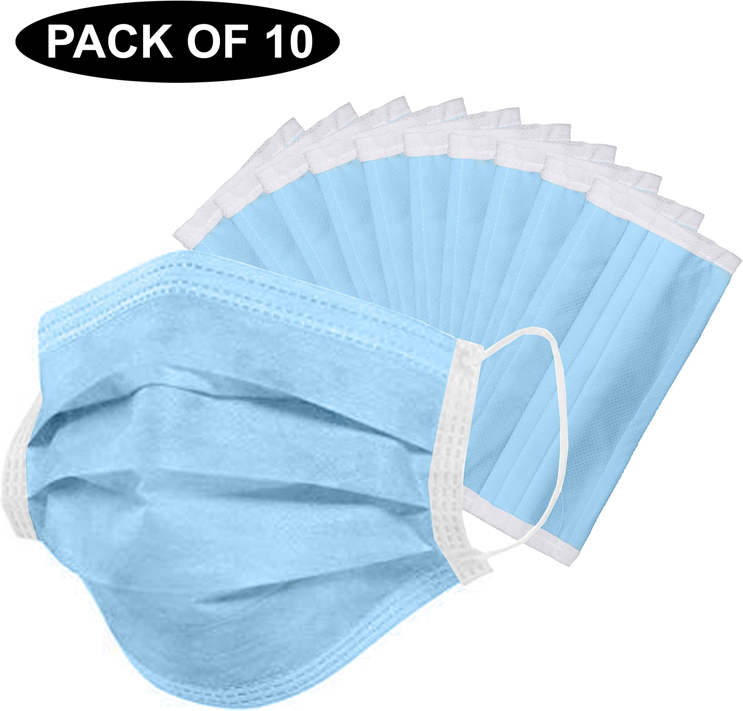 Livzing Disposable 3 Ply Anti Pollution Face Masks 10pcs