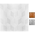 JOLOV 3D Wall Panels Peel and Stick - PE Foam DIY Self Adhesive, Waterproof, Perfect for Interior Wall Decor in Bedroom & Living Room (Unreal-White, 10pcs 13×15’’)