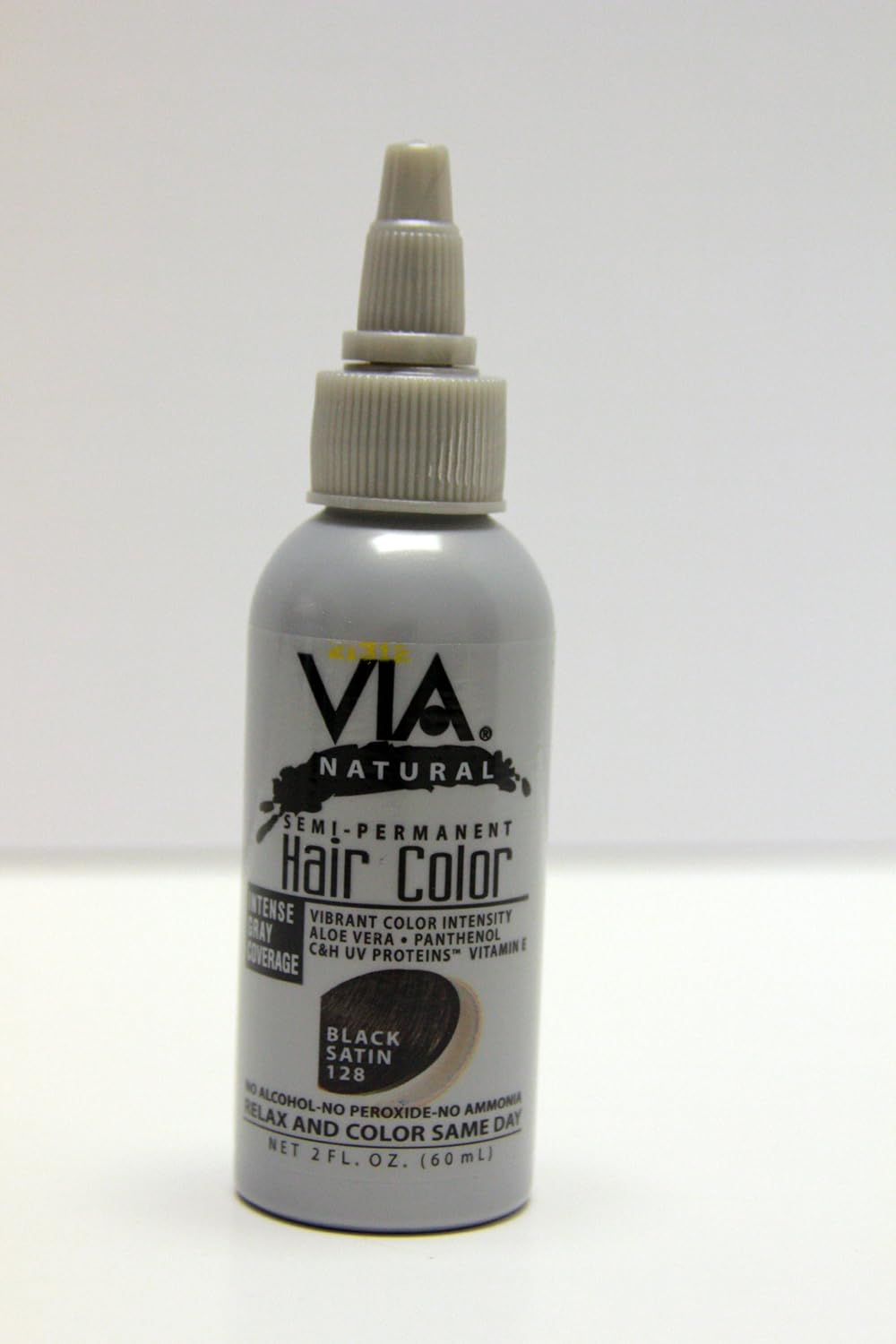 Amazon Com Via Hair Color Jet Black 2 Oz Chemical Hair Dyes