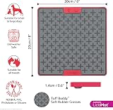 LICKIMAT Lickimat Tuff Red Heavy-Duty Slow Feeder Dog Mat view 2