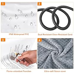INVENHO Heated Cat Bed, Waterproof Adjustable