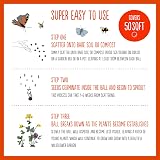 Seedball Poppy Seed Bombs Pack 100 Seed Balls Red Flowers Bees view 3