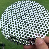 FengYoo 6" Diameter Round Slices Perforated Metal Sheets 19 Gauge Opening 1/5"(About 5 mm) Expanded Metal Mesh Perforated Plate 304 Stainless Steel Sheet Mesh Screen Panel Decorative Me