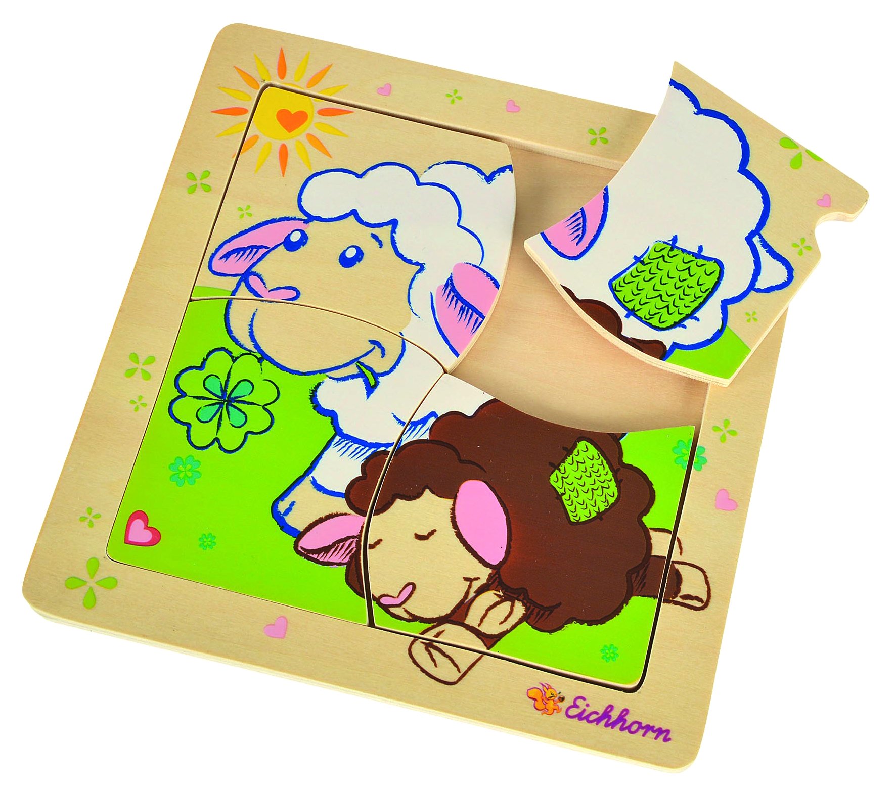 Eichhorn 100005805 Sheep Frame Puzzle (5-Piece)