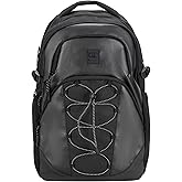 Champion Summit Backpack with Padded Straps, Sternum Strap, Waist Strap, Laptop Compartment for Travel, Outdoor, Commute, Black, One Size