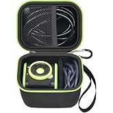 GWCASE Hard Carrying Case for LeapFrog LeapMove Active Learning Game System | Mesh Pocket, Carabiner &amp; Wrist Strap, Keeps Console Cables and Small Accessories Organized for Travel/Home, Black, Case Only