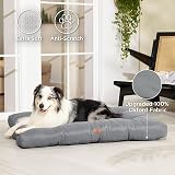 Bedsure Washable Dog Bed Extra Large 111x89x9cm Grey Oxford Fabric view 3