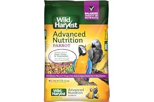 Wild Harvest Advanced Nutrition Parrot 8 Pounds, Seed, Grain And Vegetable Mix